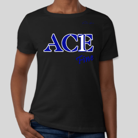 zeta phi beta ace club fine t-shirt black