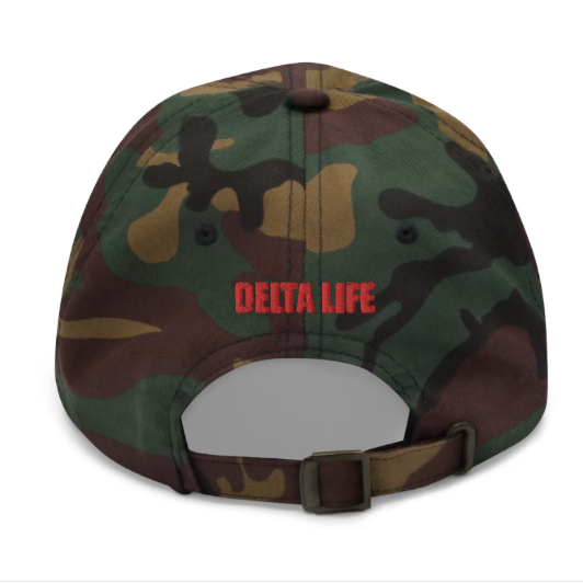 delta sigma theta life cap camouflage