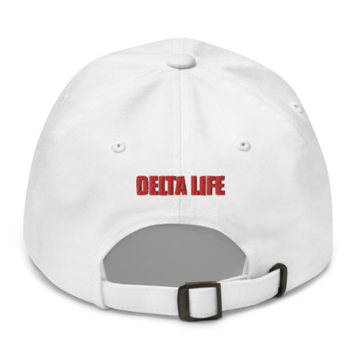 delta sigma theta life cap white