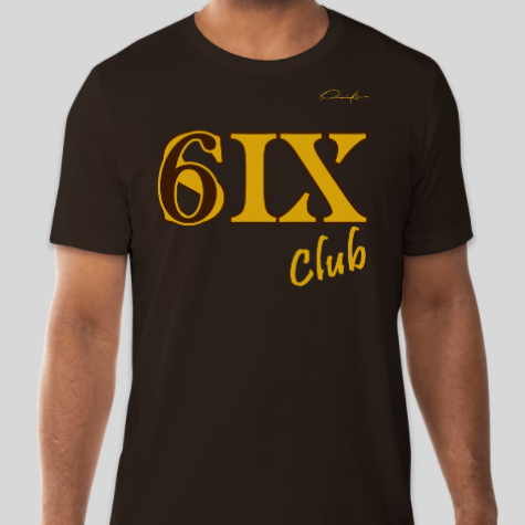 iota phi theta six club t-shirt brown