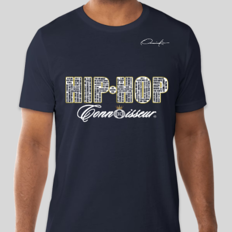 hip-hop connoisseur rap legends shirt blue
