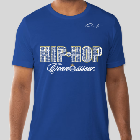 hip-hop connoisseur rap legends shirt royal blue