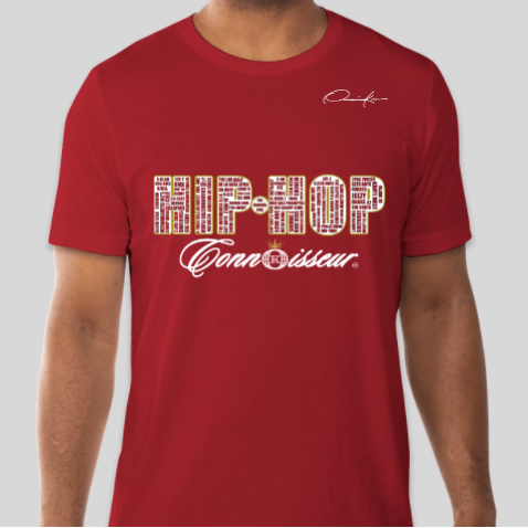 hip-hop connoisseur rap legends shirt red
