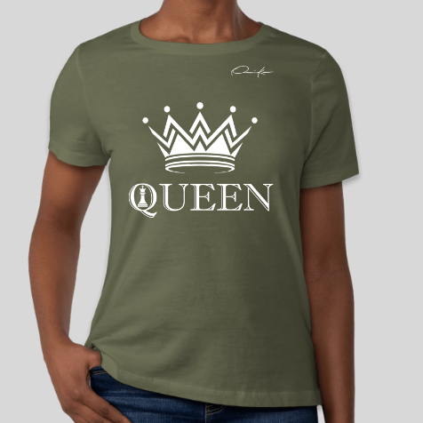 queen t-shirt army green