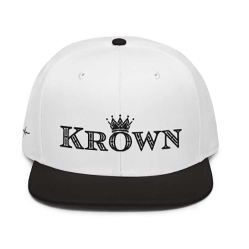 black & white luxury streetwear krown cap