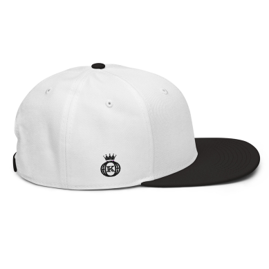 designer brand embroidered white black krown baseball cap