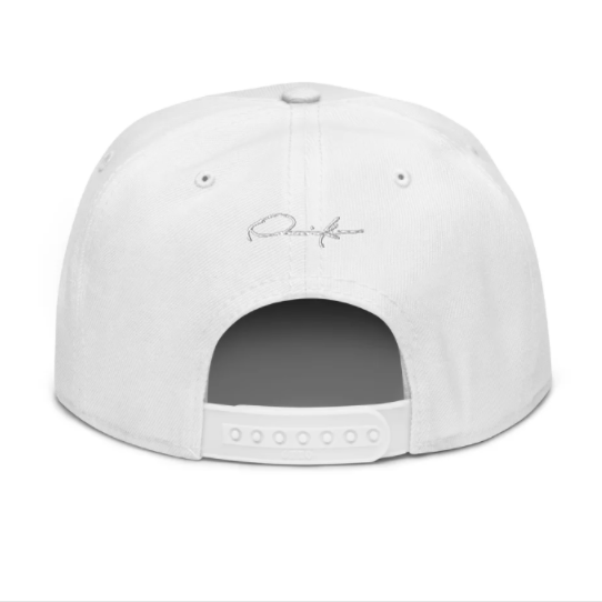 attention to detail fashion brand cap white