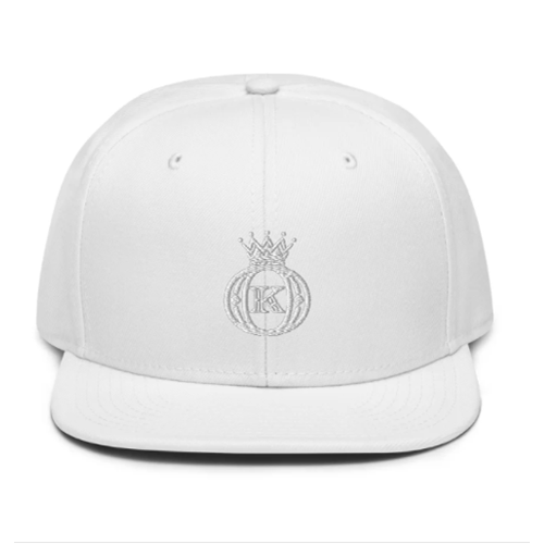 custom embroidered logo baseball cap white