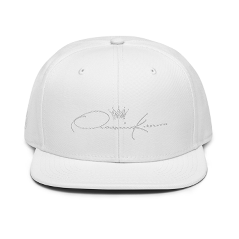 make your own fashion brand logo cap white