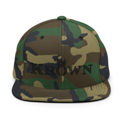 camouflage embroidered luxury streetwear krown cap