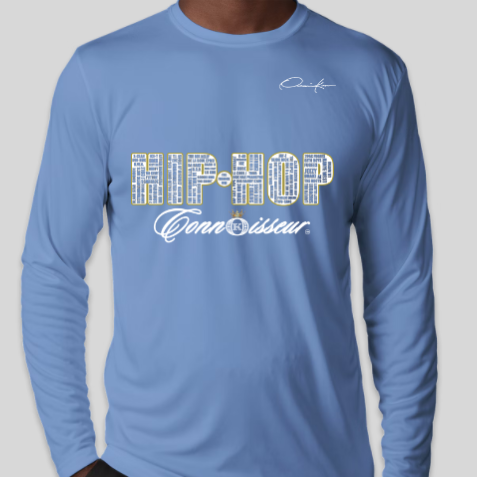 hip-hop rap legends long sleeve shirt carolina blue