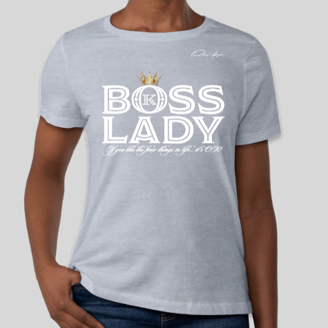 light blue boss lady t-shirt