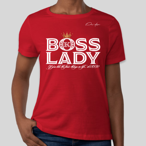 red boss lady t-shirt