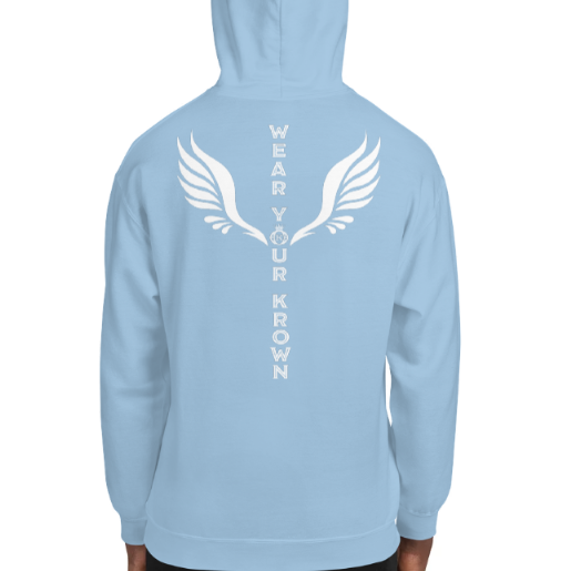 official designer logo hoodie carolina blue