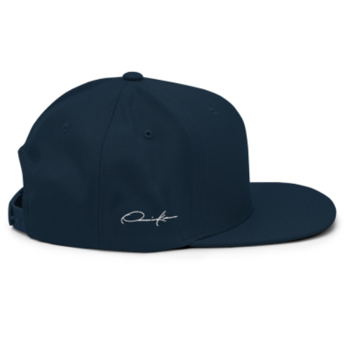 navy blue onassis krown signature cap