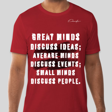 great minds motivational t-shirt red