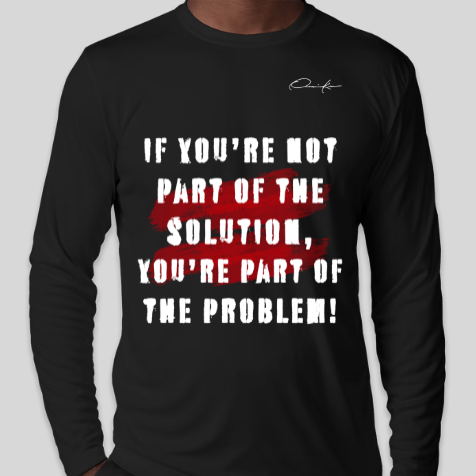 the solution shirt black long sleeve