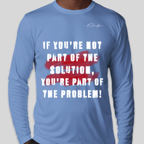 the solution shirt carolina blue long sleeve