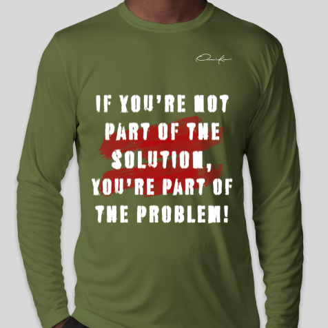 the solution shirt army green long sleeve