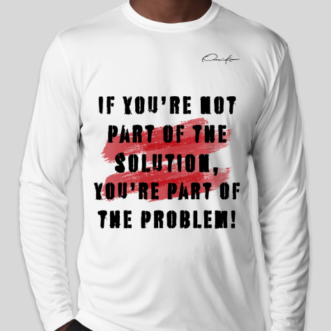 the solution shirt white long sleeve