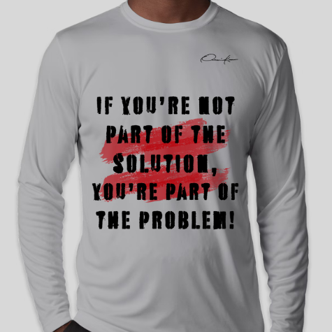 the solution shirt gray long sleeve