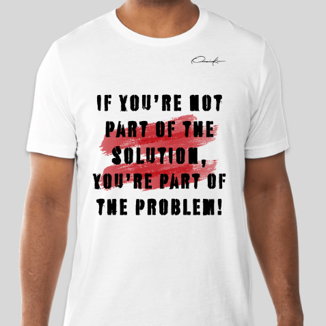 the solution t-shirt white