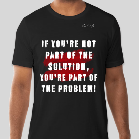 the solution t-shirt black