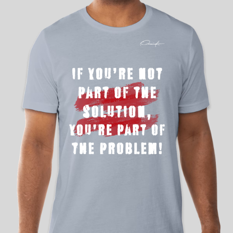 the solution t-shirt carolina blue