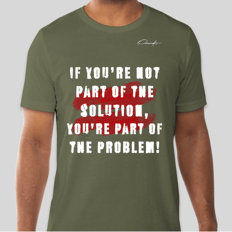 the solution t-shirt army green