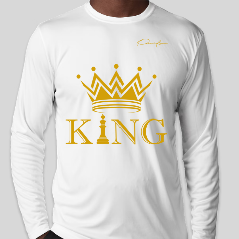 king shirt long sleeve white