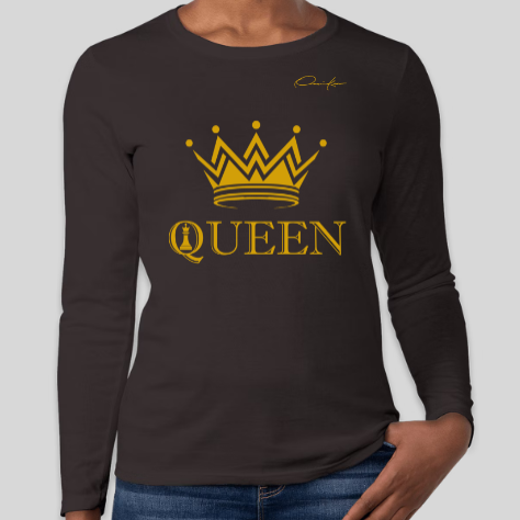 queen shirt long sleeve black
