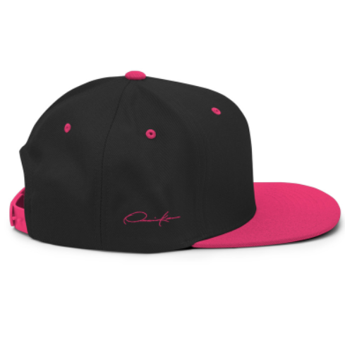 black pink onassis krown embroidered crown logo cap