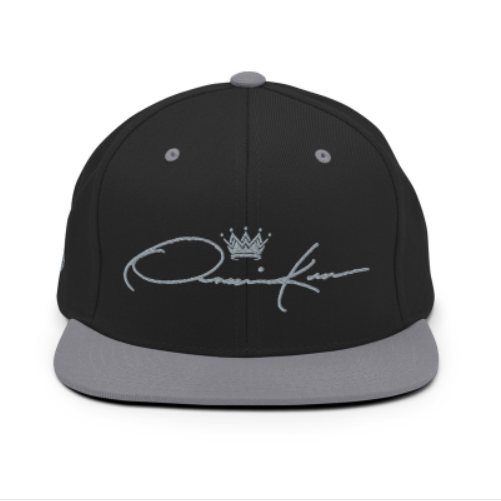 black & silver signature baseball cap