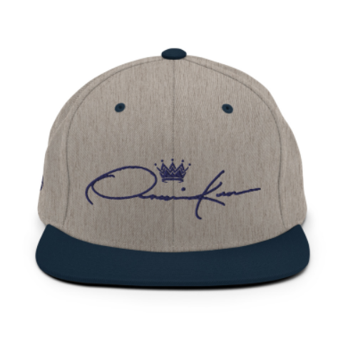 gray & blue signature baseball cap