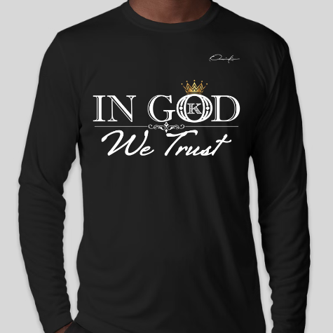 in god we trust shirt long sleeve black