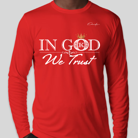 in god we trust shirt long sleeve red
