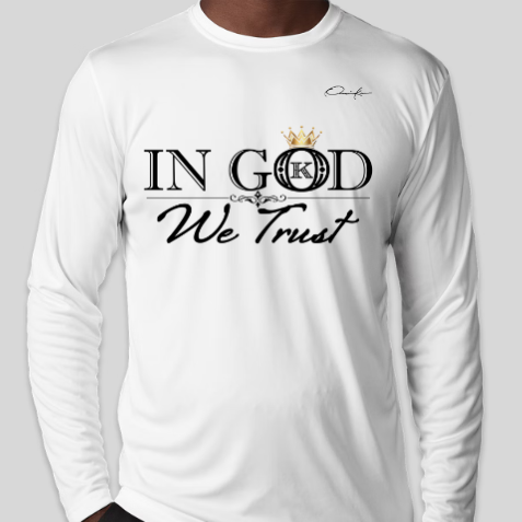 in god we trust shirt long sleeve white