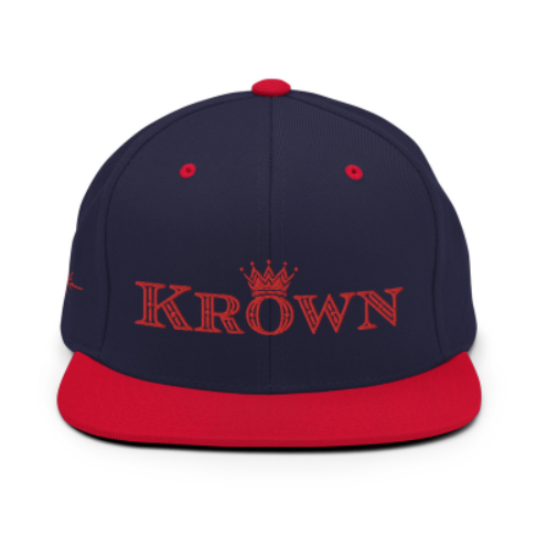 blue & red luxury streetwear krown cap
