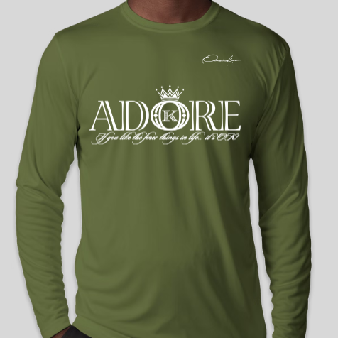 adore long sleeve shirt army green