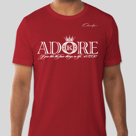 adore t-shirt red