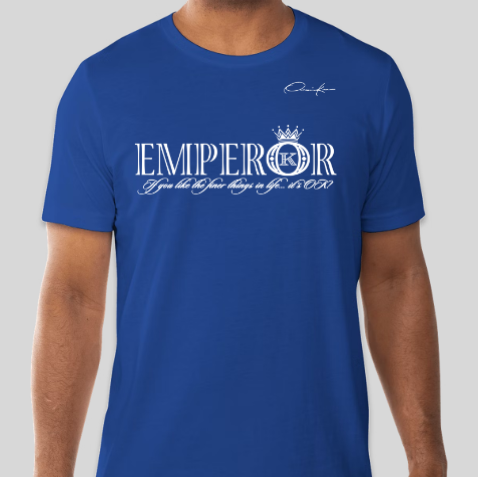 emperor t-shirt royal blue