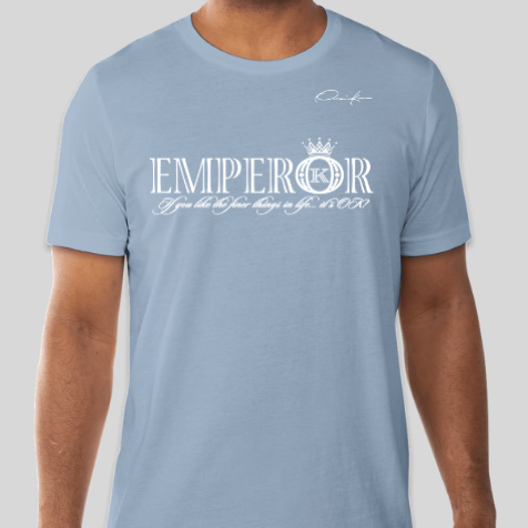 emperor t-shirt carolina blue