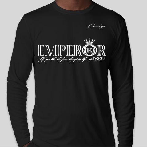 emperor shirt long sleeve black