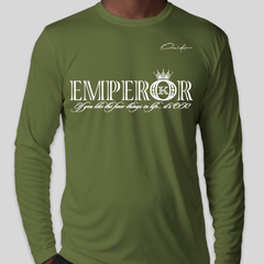 Emperor Long Sleeve T-Shirt - Army Green / Small - Long Sleeve Tee