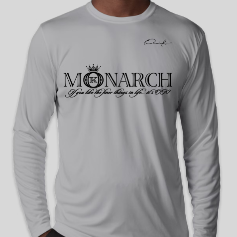 monarch long sleeve shirt gray