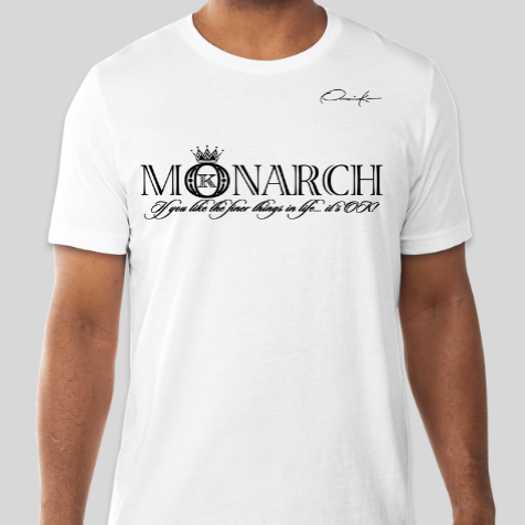 monarch t-shirt white