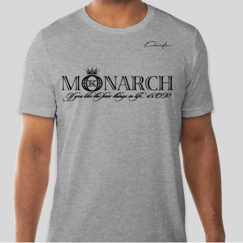 monarch t-shirt gray