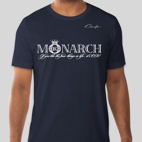 monarch t-shirt navy blue