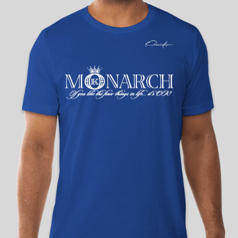 monarch t-shirt royal blue
