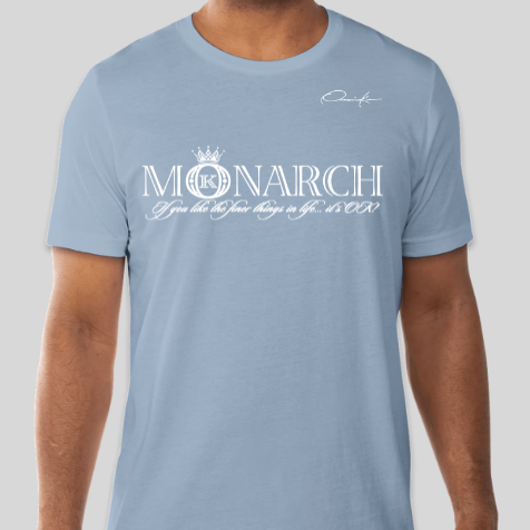 monarch t-shirt carolina blue